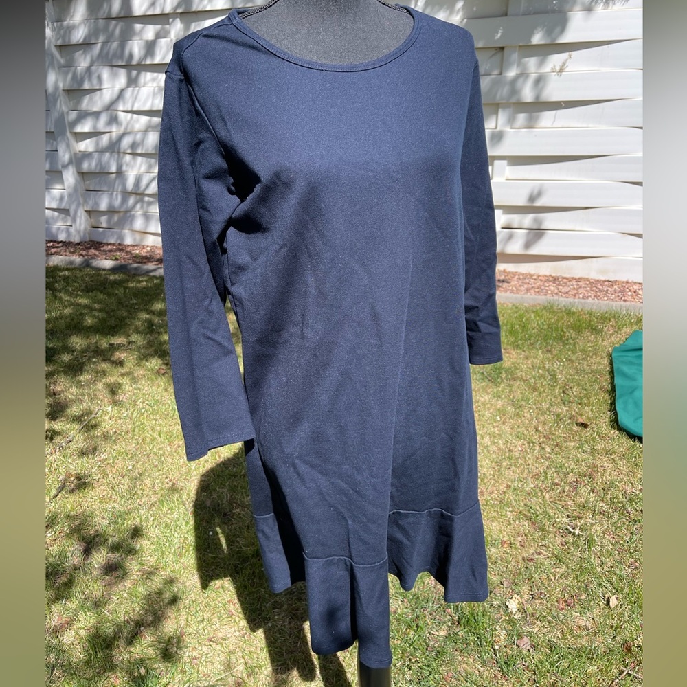 Draper James Navy Long Sleeve Dress